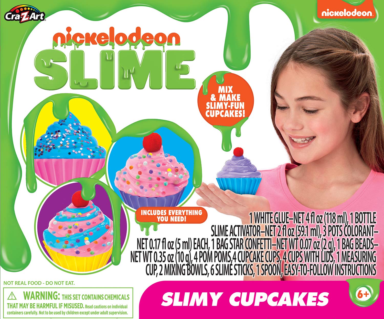 Cra-Z-Art Nickelodeon Slime Slimy Cupcakes Kit : Amazon.ca: Toys